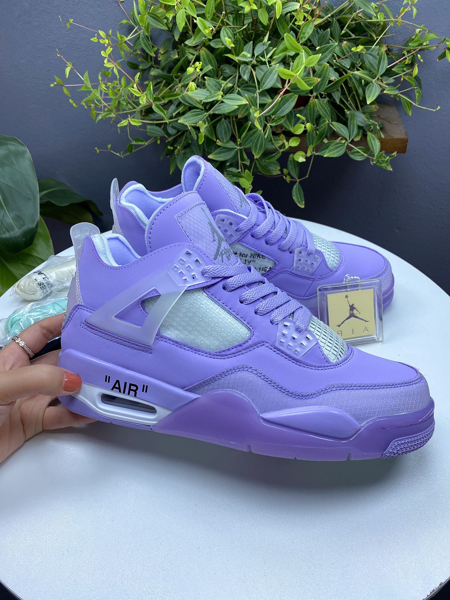 Women Air Jordan 4 Cream Sail Shoes - Click Image to Close